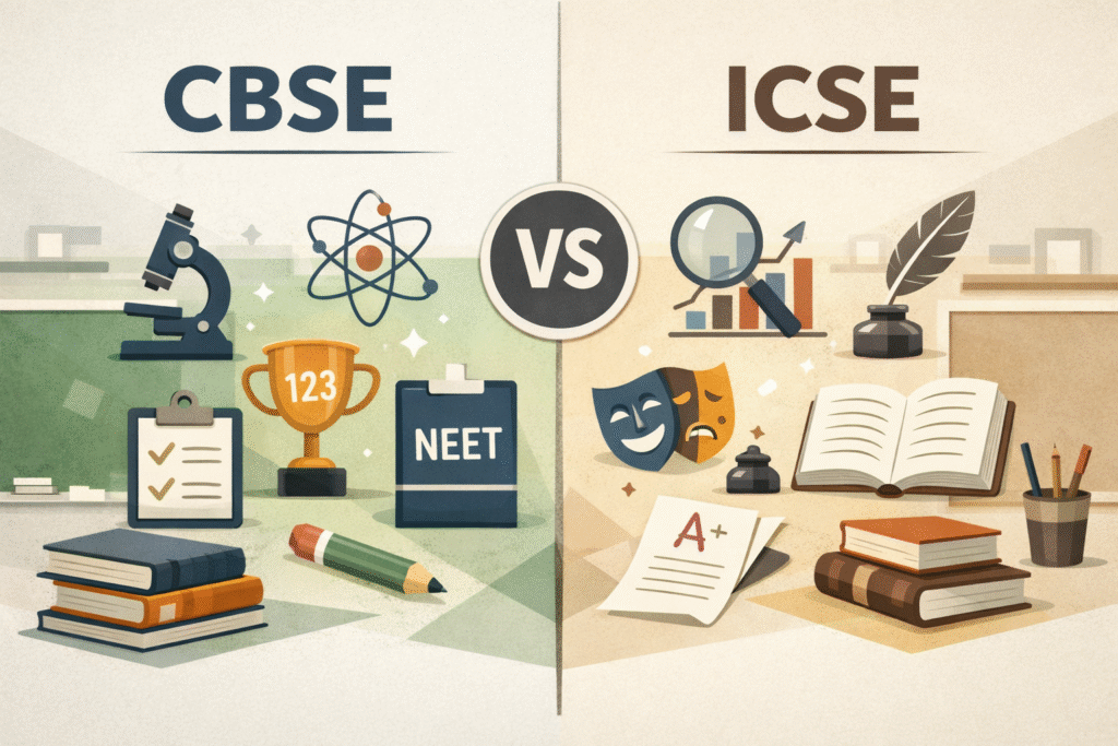 Navigating the Educational Landscape: CBSE vs. ICSE Exam Patterns – A Comprehensive Guide